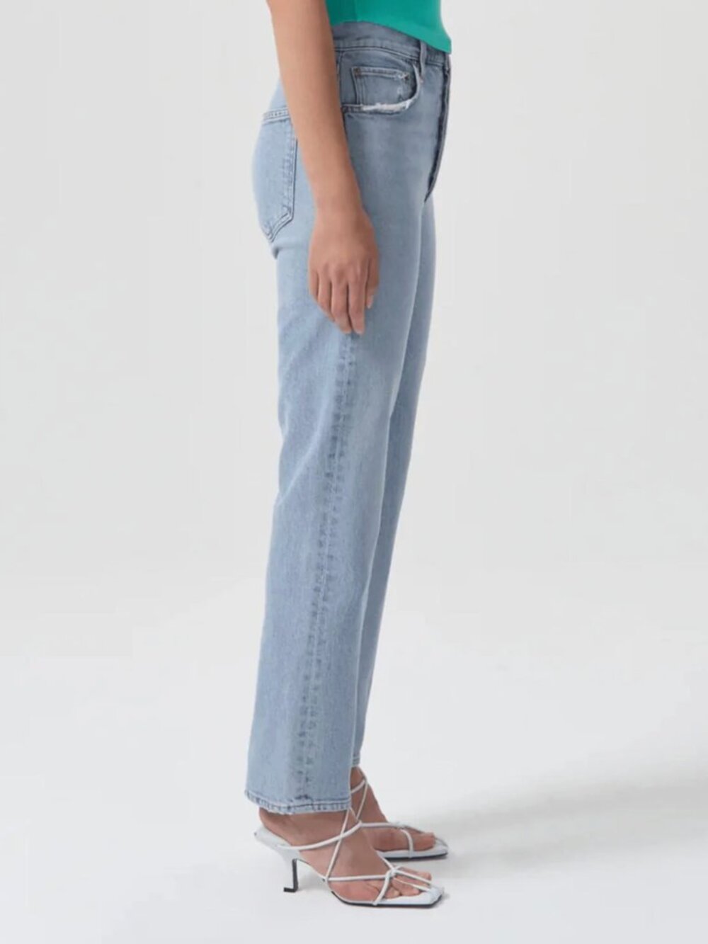 AGOLDE | High Rise Stovepipe Jeans in Destination - Picture 3 of 11